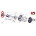 67-6128 - Crinkle Hub Dust cover (Plunger)