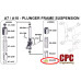 89-4258 - Rebound spring bottom collars
